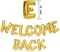 Welcome Back Balloons Gold Welcome Back Banner Back to School